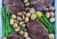 Smoked Steak and Roasted Potatoes with Asparagus
