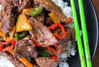 Sweet and Zesty Pineapple Pepper Steak