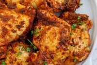 Crispy Air Fryer Chicken Thighs