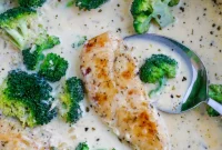 Luscious Creamy Chicken Broccoli