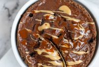 Decadent Chocolate Peanut Butter Banana Oat Bake