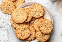 Golden Almond Oat Cookies