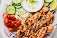 Flame-Kissed Aegean Chicken Souvlaki