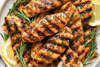 Zesty Honey Mustard Grilled Chicken Strips