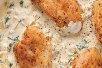Velvety Spinach Artichoke Chicken Skillet
