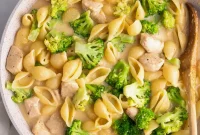 Cheesy Chicken Broccoli Stuffed Shells