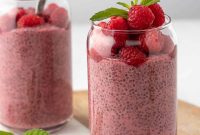 Luscious Raspberry Chia Seed Pudding