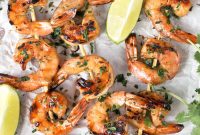 Agave-Glazed Cilantro Shrimp Skewers