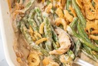 Decadent Cheesy Green Bean Gratin