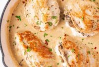 Succulent Chicken Breast with Creamy Mushroom Filling