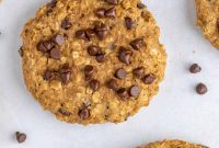 Soft & Chewy Banana Oatmeal Chocolate Chip Cookies