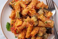 Hearty Eggplant Pasta Bake
