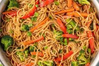 Plant-Based Lo Mein Bliss