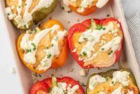 Zesty Buffalo Chicken Stuffed Bells