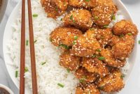 Sesame Glazed Cauliflower Nuggets