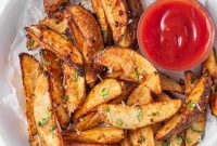 Perfectly Golden Air Fryer Potato Wedges