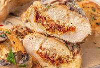 Savory Stuffed Marsala Chicken