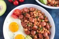 Hearty Sausage, Egg & Bean Brunch