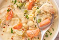 Velvety Chicken Garden Soup