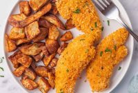 Golden Panko Chicken Fingers