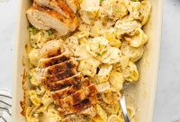 Velvety Chicken Tortellini Alfredo