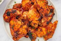 Fırında Barbekü Soslu Kemiksiz Tavuk Butları