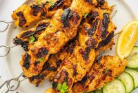 Zesty Tandoori Chicken Skewers