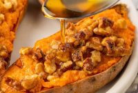 Maple Walnut Sweet Potato Bake