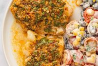 Savory Herb Crusted Cod Bake