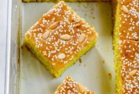 Sfouf: Golden Lebanese Turmeric Delight
