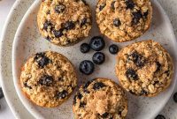 Wholesome Blueberry Oat Muffins