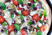 Mediterranean Garden Pizza