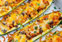 Savory Zucchini Canoes