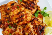 Harissa-Infused Grilled Chicken Thighs