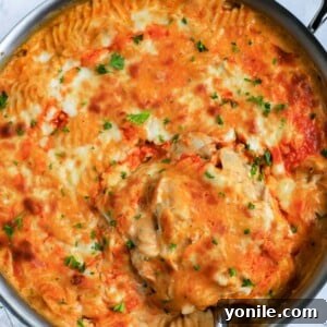 Baked buffalo chicken mac and cheese.