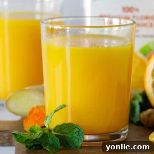 close up shot of the immune booster drink