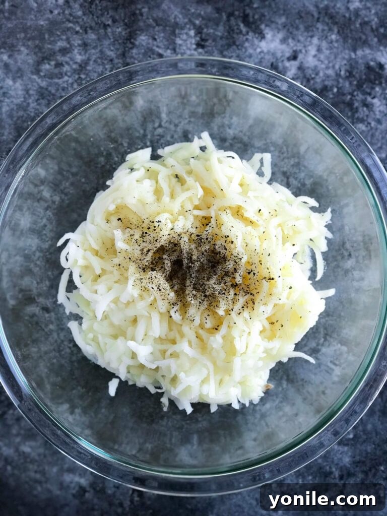 Searing Hashbrowns in a Skillet