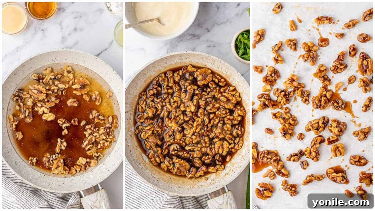 Golden Honey Walnut Shrimp 4 How to make honey walnuts.