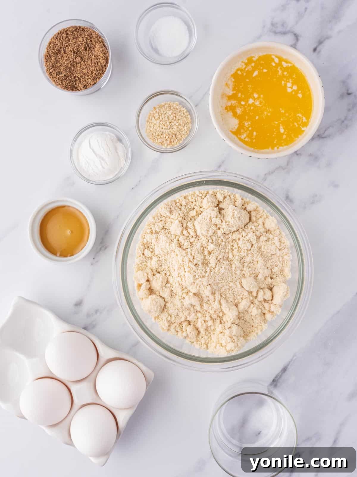 Guilt-Free Keto Sandwich Loaf 3 Ingredients needed for keto sandwich bread.