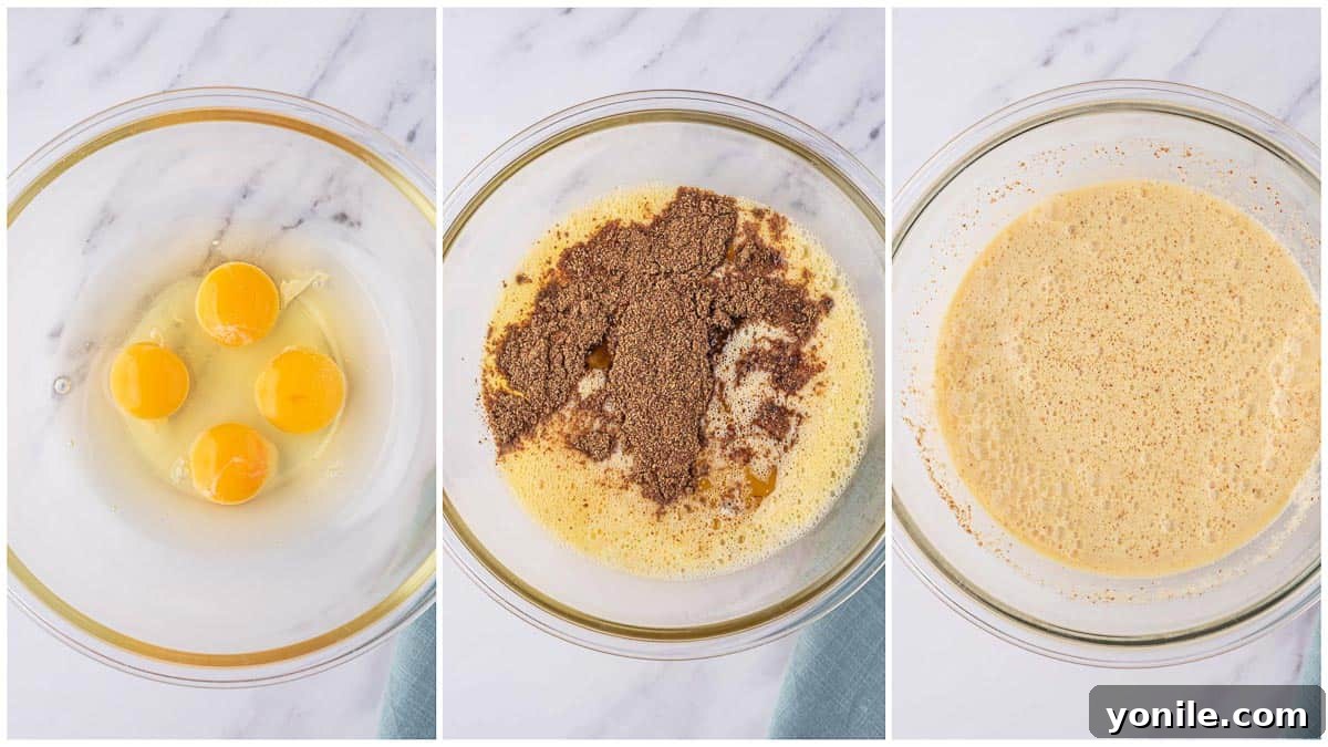 Guilt-Free Keto Sandwich Loaf 4 How to mix the wet ingredients for low carb sandwich bread.