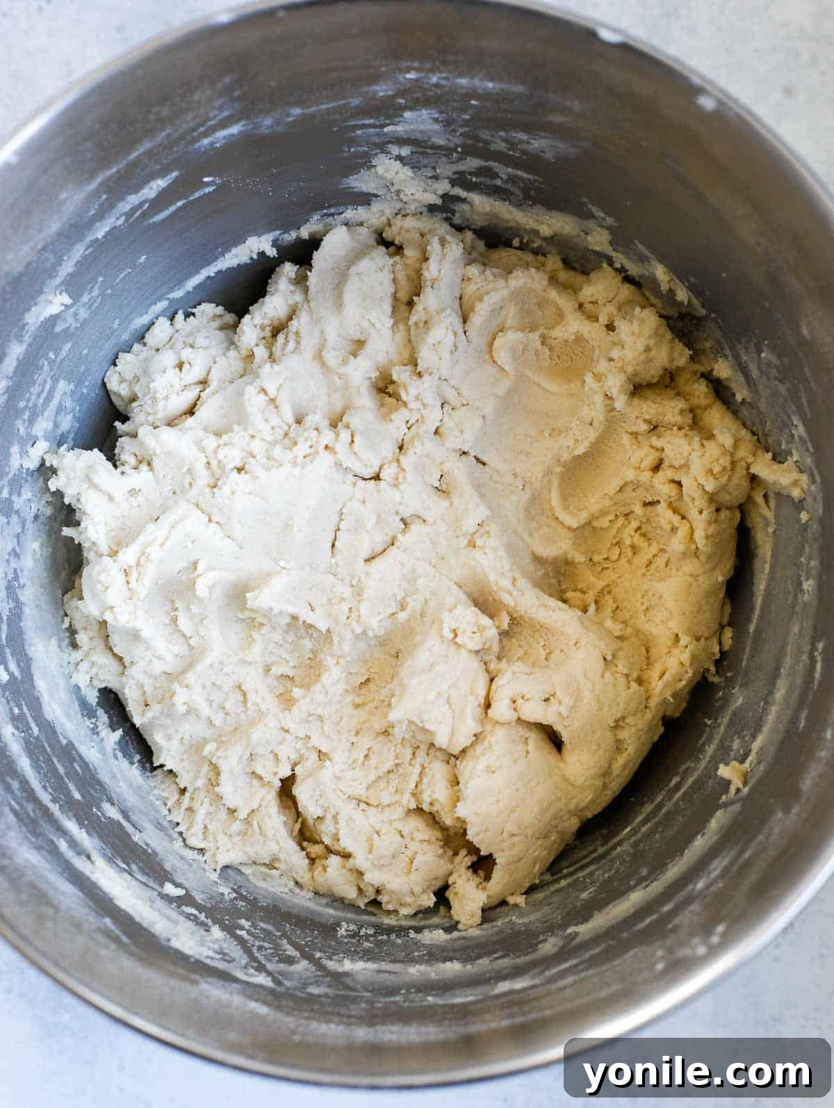 Lebanese Ghraybeh Butter Cookies 5 dough of the ghraybeh after completely mixed