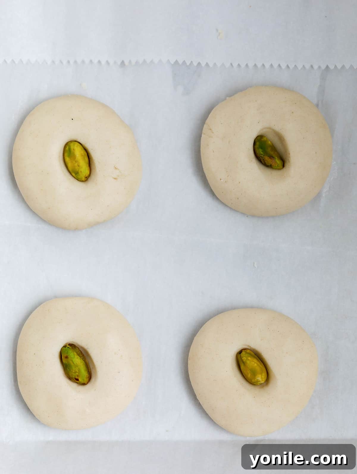 Lebanese Ghraybeh Butter Cookies 7 top down shot of the ghraybeh cookies before baking