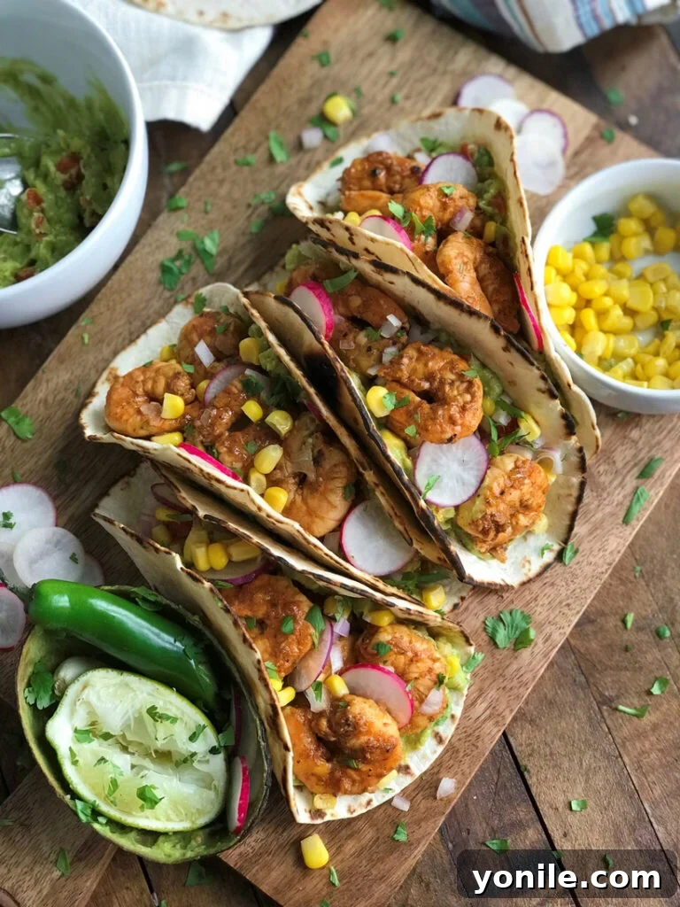 Zesty Chili Lime Shrimp Tacos with Fresh Guacamole