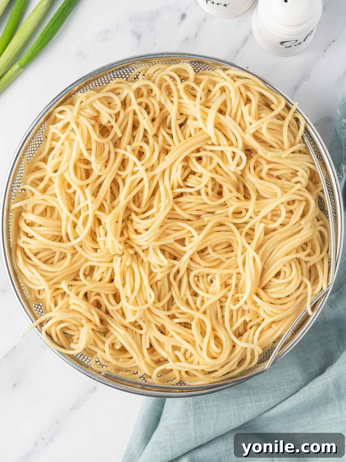 How to cook noodles for lo mein.