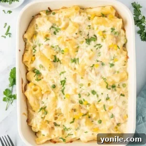 Velvety Tuna Pasta Casserole 12 Easy tuna noodle casserole recipe in a baking dish.