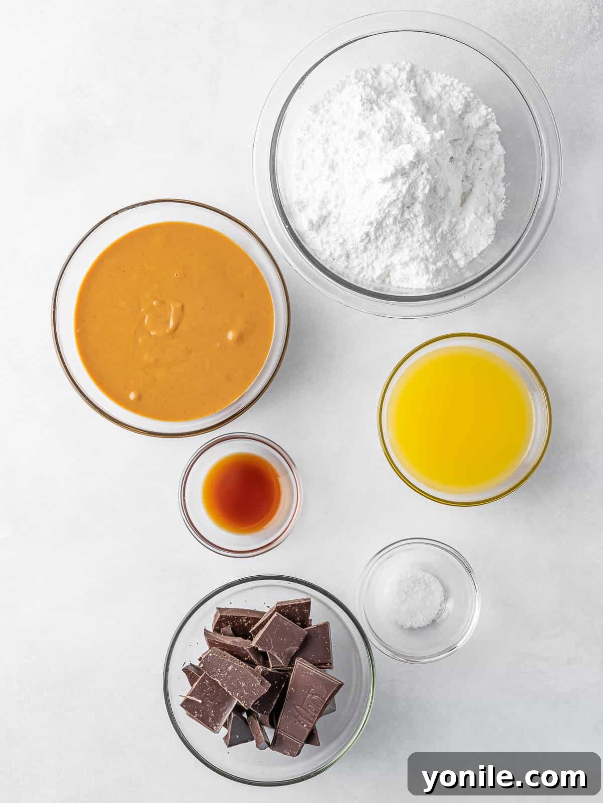 Ingredients needed for buckeye balls.