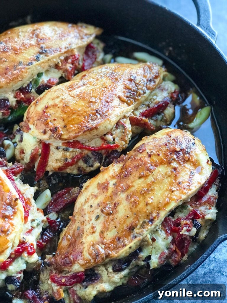 Cheesy Sundried Tomato Stuffed Chicken - A perfect blend of flavors for an unforgettable dinner.