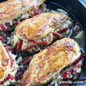 Cooking Cheesy Sundried Tomato Stuffed Chicken