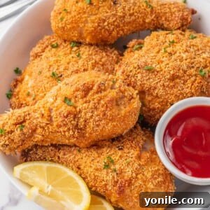 A bowl of fried chicken pieces.