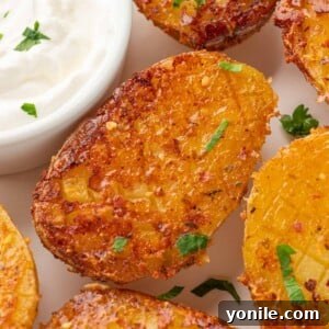 Close up of tiktok potatoes.